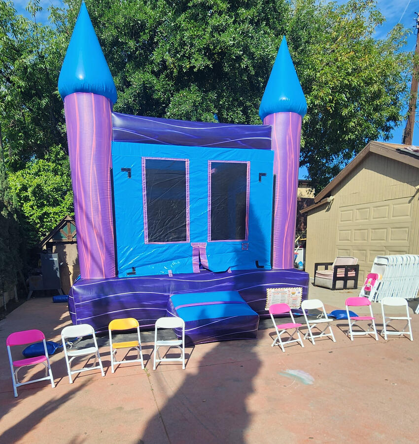 Colors: Blue , Marble, Purple, and Also As This Pictures Shows We Have Kids Chairs and Tables